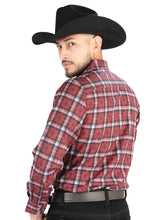 Load image into Gallery viewer, El General - Casual Long Sleeve Shirt - Red 44710
