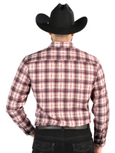 Load image into Gallery viewer, El General  -  Casual Long-Sleeve Shirt  - Beige/Red 44711
