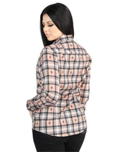 Load image into Gallery viewer, El General  -  Casual Long-Sleeve Shirt  - Beige/Black 44715
