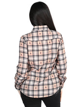 Load image into Gallery viewer, El General  -  Casual Long-Sleeve Shirt  - Beige/Black 44715
