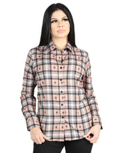 Load image into Gallery viewer, El General  -  Casual Long-Sleeve Shirt  - Beige/Black 44715
