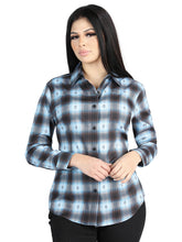 Load image into Gallery viewer, El General  -  Casual Long-Sleeve Shirt  - Black/Beige 44719
