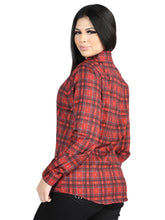 Load image into Gallery viewer, El General  -  Casual Long-Sleeve Shirt  - Red 44722
