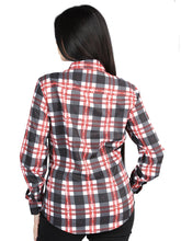 Load image into Gallery viewer, El General  -  Casual Long-Sleeve Shirt  - White/Red 44724
