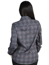 Load image into Gallery viewer, El General  -  Casual Long-Sleeve Shirt  - Gray/Brown 44725
