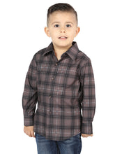 Load image into Gallery viewer, El General Moka/Olive Casual Long-Sleeve Shirt 44746
