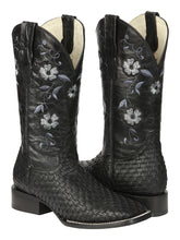 Load image into Gallery viewer, El General Women’s Rodeo Boots Petatillo - Black 44856
