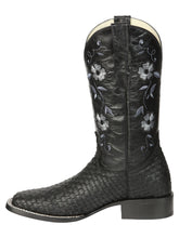 Load image into Gallery viewer, El General Women’s Rodeo Boots Petatillo - Black 44856
