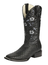 Load image into Gallery viewer, El General Women’s Rodeo Boots Petatillo - Black 44856
