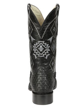 Load image into Gallery viewer, El General Men’s Petatillo Crazy Black Rodeo Boots 44884

