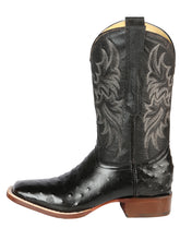 Load image into Gallery viewer, El General Rodeo - Printed Ostric leather boots - Black 44935
