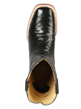 Load image into Gallery viewer, El General Rodeo - Printed Ostric leather boots - Black 44935
