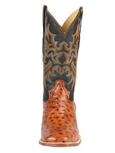 Load image into Gallery viewer, El General Rodeo - Printed Ostric leather boots - Cogñac 44936

