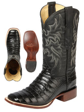 Load image into Gallery viewer, El General Rodeo - Printed Alligator leather boots - Black 44938
