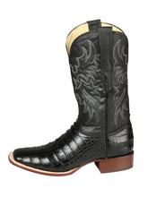 Load image into Gallery viewer, El General Rodeo - Printed Alligator leather boots - Black 44938
