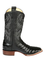Load image into Gallery viewer, El General Rodeo - Printed Alligator leather boots - Black 44938
