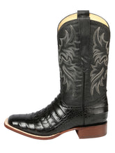 Load image into Gallery viewer, El General Rodeo - Printed Alligator leather boots - Black 44938
