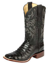 Load image into Gallery viewer, El General Rodeo - Printed Alligator leather boots - Black 44938
