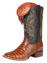 Load image into Gallery viewer, El General Rodeo - Printed Alligator leather boots - Cogñac 44939
