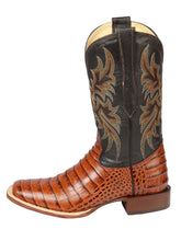 Load image into Gallery viewer, El General Rodeo - Printed Alligator leather boots - Cogñac 44939
