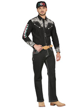 Load image into Gallery viewer, Centenario Bootcut Denim Jeans - Black 44964
