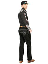 Load image into Gallery viewer, Centenario Bootcut Denim Jeans - Black 44964
