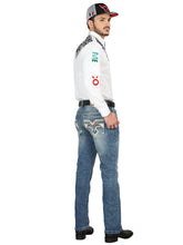 Load image into Gallery viewer, Centenario Bootcut Denim Jeans - Medium Blue 44965
