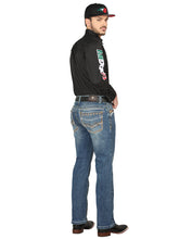 Load image into Gallery viewer, Centenario Bootcut Denim Jeans - Dark Blue 44967
