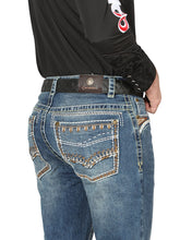 Load image into Gallery viewer, Centenario Bootcut Denim Jeans - Dark Blue 44967
