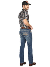 Load image into Gallery viewer, Centenario Bootcut Denim Jeans - Dark Blue 44970
