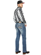Load image into Gallery viewer, Centenario Bootcut Denim Jeans - Medium Blue 44971
