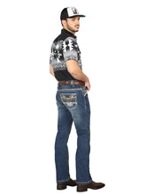 Load image into Gallery viewer, Centenario Bootcut Denim Jeans - Medium Blue 44973
