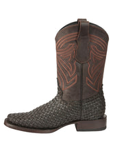 Load image into Gallery viewer, El General Men’s Leather Rodeo Boots Petatillo - Chocolate 45013
