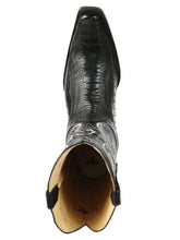 Load image into Gallery viewer, El General Men's Exotic Ostrich Leg Cowboy Boots - Black 45067

