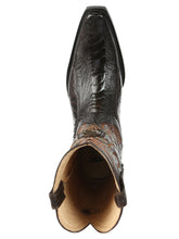 Load image into Gallery viewer, El General Men's Exotic Ostrich Leg Cowboy Boots - Brown 45068
