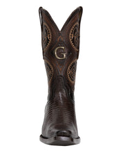 Load image into Gallery viewer, El General Men's Exotic Lizard Cowboy Boots - Brown 45073
