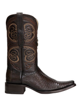 Load image into Gallery viewer, El General Men's Exotic Lizard Cowboy Boots - Brown 45073
