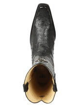 Load image into Gallery viewer, El General Men's Exotic Ostrich Leather Cowboy Boots - Black  45075
