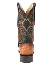 Load image into Gallery viewer, El General Men's Exotic Ostrich Leather Cowboy Boots - Cognac  45077
