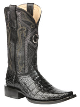 Load image into Gallery viewer, El General Men's Exotic Caiman Belly Cowboy Boots - Black 45078

