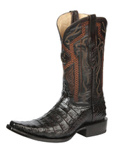Load image into Gallery viewer, El General Men's Exotic Caiman Belly Cowboy Boots - Brown 45079
