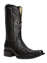Load image into Gallery viewer, El General Men's Exotic Caiman Nuca Cowboy Boots - Black 45081
