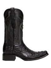 Load image into Gallery viewer, El General Men's Exotic Caiman Nuca Cowboy Boots - Black 45081
