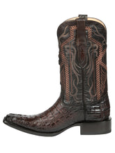 Load image into Gallery viewer, El General Men's Exotic Caiman Nuca Cowboy Boots - Brown 45082

