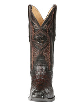Load image into Gallery viewer, El General Men's Exotic Caiman Nuca Cowboy Boots - Brown 45082
