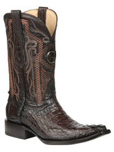 Load image into Gallery viewer, El General Men's Exotic Caiman Nuca Cowboy Boots - Brown 45082
