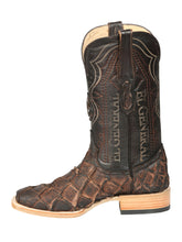 Load image into Gallery viewer, El General Men's Exotic Monster Fish Rodeo Cowboy Boots - Brown  45084
