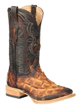 Load image into Gallery viewer, El General Men's Exotic Monster Fish Rodeo Cowboy Boots - Cognac  45085
