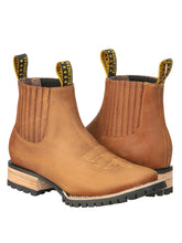 Load image into Gallery viewer, El General Men’s Ankle Boots - Crazy Horse Papaya 45342
