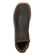 Load image into Gallery viewer, Sefeni Men’s Double Zipper Shoe Crazy Leather -Choco 45395
